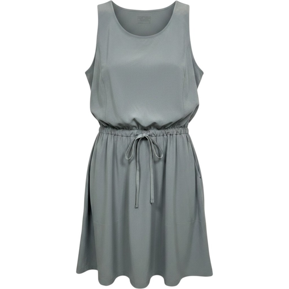 Patagonia Fleetwith Dress Women Medium Gray Sleeveless Drawstring Waist STY58336